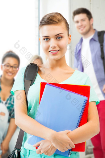 学生女孩学校袋笔记本电脑