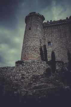 塔中世纪的城堡西班牙体系结构