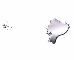 厄瓜多尔银地图