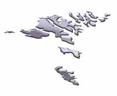 法罗岛屿银地图