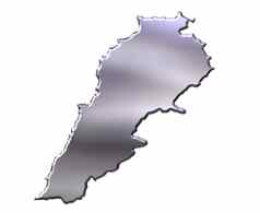 黎巴嫩银地图