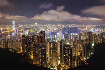 在香港<strong>香港岛</strong>中央城市景观