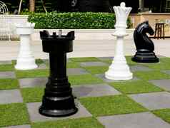 户外国际象棋花园