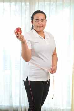 脂肪女人苹果