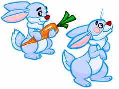 卡通插图兔子
