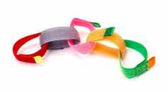 链色彩斑斓的Velcro是一个粘扣带或魔术贴品牌的商标。Velcro?是Velcro BVBA的注册商标条