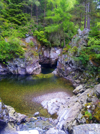 河深山森林