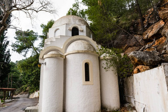希腊正统的教堂毛孔岛