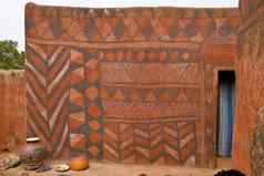 墙非洲部落绘画