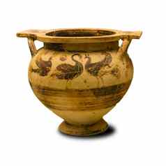 古老的希腊花瓶孤立的