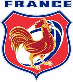 橄榄球公鸡吉祥物法国