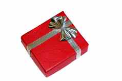 红色的礼物盒子银弓