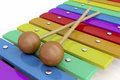 色彩斑斓的木木琴