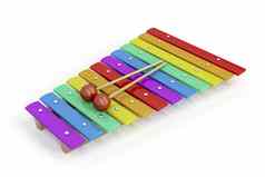 色彩斑斓的木琴