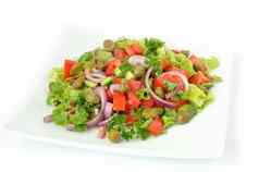 蔬菜沙拉酸豆