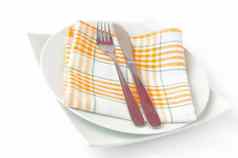 餐巾折叠板刀叉