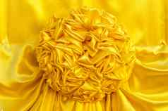黄色的织物丝带