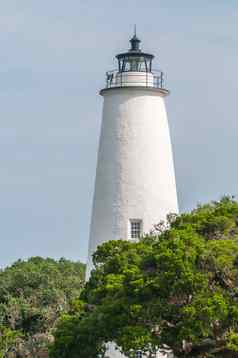 ocracoke灯塔门将的居住ocracoke岛