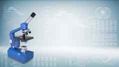 蓝色的化学显微镜