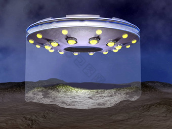 不明飞行物着陆渲染