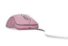 粉红色的电脑鼠标
