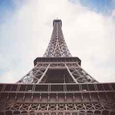 埃菲尔铁塔塔巴黎复古的过滤器效果