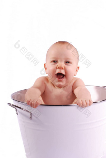 微笑笑婴儿白色浴缸