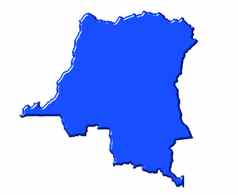 刚果民主共和国地图国家颜色