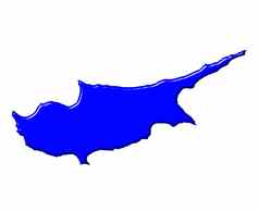 塞浦路斯地图国家颜色