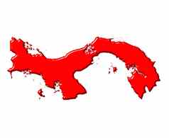 巴拿马地图国家颜色