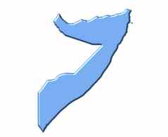 索马里地图国家颜色