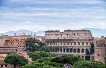 美丽的视图<strong>罗马圆形大剧场罗马</strong>具有里程碑意义的