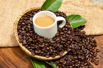 咖啡豆子木背景