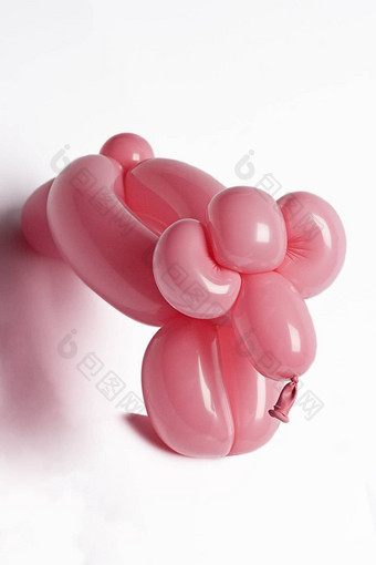 粉红色的气球羊