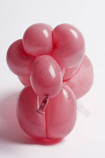 粉红色的气球羊