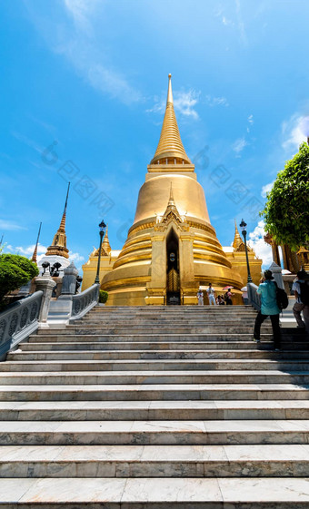 曼谷金反之亦然国王宫古老的寺庙泰国