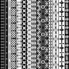 纹理少数民族几何饰品黑色的白色非洲的