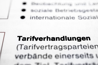 Tarifverhandlungen