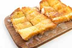 面包烤面包浓缩牛奶木板