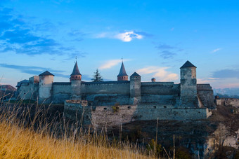 堡垒古老的城市卡米亚涅茨-波多利斯基