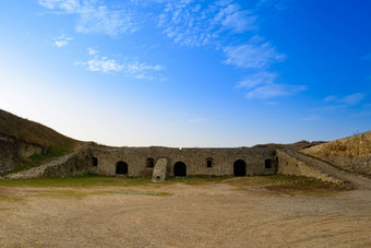 废墟堡垒古老的城市卡米亚涅茨-波多利斯基