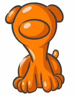 橙色狗