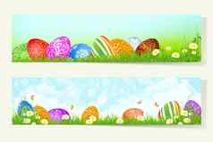 集复活节卡片装饰鸡蛋
