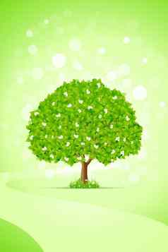 绿色树