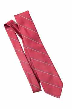红色的条业务脖子领带