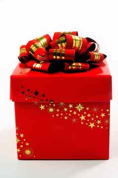 红色的礼物盒子