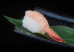 日本厨房寿司虾背景
