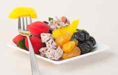 保存水果干水果食物零食背景