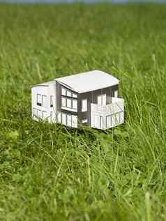 模型房子绿色草