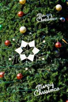 圣诞节树球明星装饰